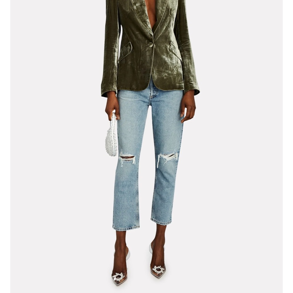 AGOLDE Riley High-Rise Straight Cropped Jeans NWT